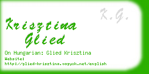 krisztina glied business card